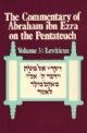 100350 The Commentary of Abraham ibn Ezra on the Pentateuch Volume 3: Leviticus